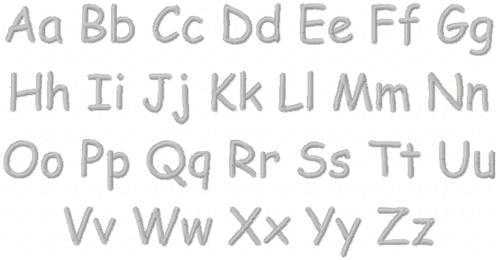 Schriftart Druckschrift